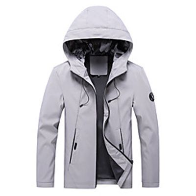 Men's Hoodie Jacket Bomber Jacket Military Tactical Jacket Autumn  Fall Spring Outdoor Quick Dry Lightweight Breathable Sweat wicking Jacket Hoodie Top Fishing Climbing Running ArmyGreen Black Gray Lightinthebox