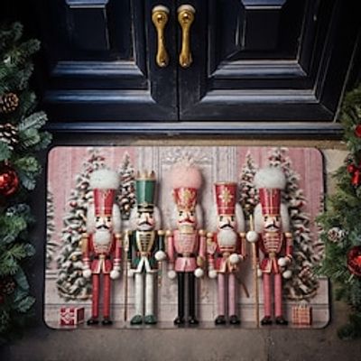 Christmas Nutcracker Doormat Non-Slip Oil Proof Xmas Rug Indoor Outdoor Mat Bedroom Decor Bathroom Mat Entrance Rug Door Mat Lightinthebox Christmas Nutcracker Doormat Non-Slip Oil Proof Xmas Rug Indoor Outdoor Mat Bedroom Decor Bathroom Mat Entrance Rug Door Mat Lightinthebox
