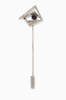Eye Lapel Pin in Sterling Silver