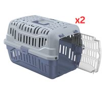 Georplast Spark Pet Carrier - Lightblue (Pack of 2)