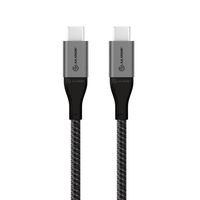Alogic Super Ultra USB 2.0 USB-C to USB-C Cable 5A/480Mbps 1.5m, Space Grey Alogic Super Ultra USB 2.0 USB-C to USB-C Cable 5A/480Mbps 1.5m, Space Grey