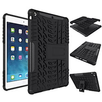 Phone Case For Apple Back Cover iPad Air iPad 4/3/2 iPad Mini 3/2/1 iPad Mini 4 iPad (2018) iPad Pro 11'' iPad Pro 10.5 iPad Air 2 iPad (2017) iPad Pro 9.7'' Shockproof with Stand Solid Colored Hard miniinthebox