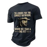 I'm Looking for the Correct Bathroom Cowboy Black White Army Green T shirt Tee Men's Graphic Cotton Blend Shirt Sports Classic Shirt Short Sleeve Comfortable Tee Street Holiday Summer Fashion Designer Lightinthebox I'm Looking for the Correct Bathroom Cowboy Black White Army Green T shirt Tee Men's Graphic Cotton Blend Shirt Sports Classic Shirt Short Sleeve Comfortable Tee Street Holiday Summer Fashion Designer Lightinthebox