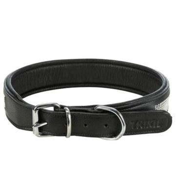 Trixie Active Comfort Collar with Rhine Stones for Dogs Black L-XL