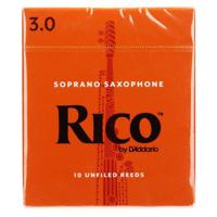 Rico by D'Addario Soprano Saxophone Reeds - Strength 3 - Box Of 10 Pieces - thumbnail