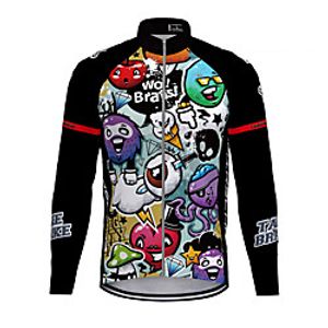 21Grams Men's Long Sleeve Cycling Jersey Spandex Polyester Black Bike Jersey Top Mountain Bike MTB Road Bike Cycling Quick Dry Moisture Wicking Breathable Sports Clothing Apparel  Athleisure Lightinthebox