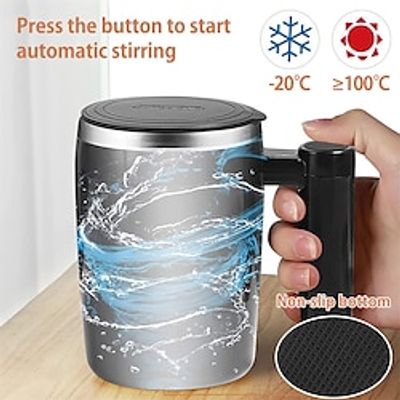 Electric Automatic Self Stirring Magnetic Stainless Steel Coffee Milk Tea Cup Mixing Mug Lightinthebox