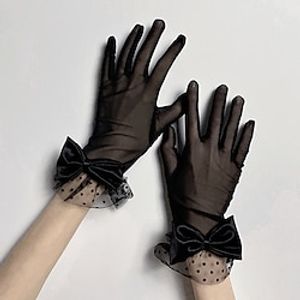 Audrey Hepburn The Great Gatsby 1950s Roaring 20s 1920s Gloves Women's Costume Vintage Cosplay Party  Evening Gloves Masquerade  Organza Lightinthebox