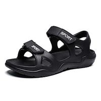 Men's Sandals Casual Beach Daily Beach PVC Black Gray Dark Blue Summer Lightinthebox - thumbnail