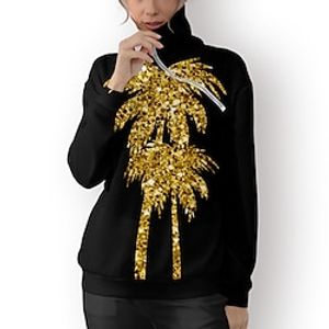 Women's Golf Hoodie Golf Pullover Golf Sweatshirt Thermal Warm Breathable Moisture Wicking Long Sleeve Golf Outerwear Top Regular Fit 1/4 Zip Stand Collar Tree Spring Autumn Tennis Golf Pickleball miniinthebox