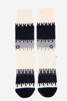Mens Belized Crew Socks  Navy/Cream/Grey