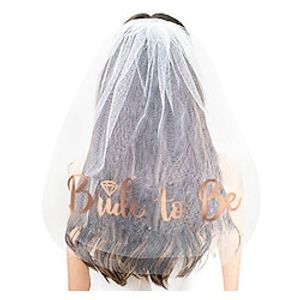 Bachelorette Party Supplies Decoration Bachelorette Party Veil Bridal Shower Veil Bride to Be Accessories Gift miniinthebox