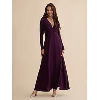 Purple Split Ends High Elasticity Elegant Party Party/Wedding Guest Maxi Dress dress to impress 2024