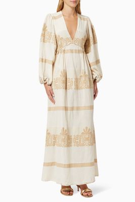 Zakar Cotton Maxi Dress Zakar Cotton Maxi Dress