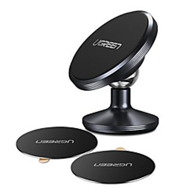 UGREEN Phone Holder Stand Mount Car Car Holder Stickup Type Magnetic Phone Holder Silicone Aluminum Alloy Phone Accessory iPhone 12 11 Pro Xs Xs Max Xr X 8 Samsung Glaxy S21 S20 Note20  miniinthebox