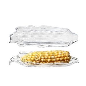 Corn Tray And 4pcs Corn Cob Holder Set Barbecue Tools Transparent Dish Grilling Home Cooking Dinnerware Party Supplies Lightinthebox