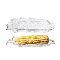 Corn Tray And 4pcs Corn Cob Holder Set Barbecue Tools Transparent Dish Grilling Home Cooking Dinnerware Party Supplies Lightinthebox - thumbnail