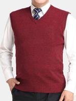 Fall Winter Warm Woolen Sweater Waistcoat for Men