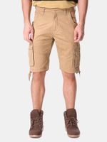 Mens Casual Cotton Blend Large Size Multi-pocket Military Solid Color Cargo Shorts