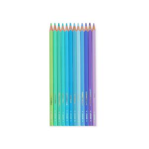 Legami Set of 12 Colouring Pencils - Live Colourfully - Cyan