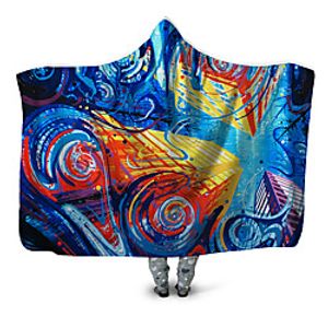 Multifunctional Blankets, Geometric Polyester Warmer Comfy Blankets Lightinthebox