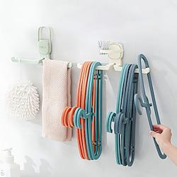 Clothes Hanger Organizer: No-Drill Balcony Storage Solution, Multi-functional Wall-Mounted Clothes Hanger Rack for Household Use Lightinthebox