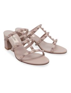 Rockstud Sandals - Beige