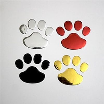 4pcs/Set Pvc Matching Bear Paw Dog Footprints Car Stickers Car Stickers Personalized Scratch Stickers Creative Stickers miniinthebox