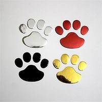 4pcs/Set Pvc Matching Bear Paw Dog Footprints Car Stickers Car Stickers Personalized Scratch Stickers Creative Stickers miniinthebox