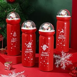 1pc Christmas Mug Holiday Water Mug Thermal Water Bottle Insulated Tumbler Holiday Sport Water Bottles Christmas Insulated Coffee Tumbler Christmas Vacuum Cup Vacuum Cup Lightinthebox