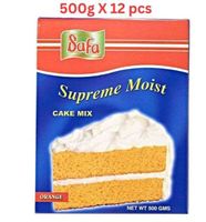 Zahrat Safa Cake Mix Orange (Pack Of 12 X 500g)