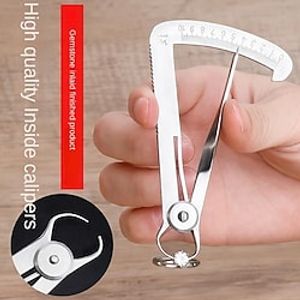 1pc Stainless Steel Inner Caliper Measuring Caliper Diamond Jewelry Measuring Tool miniinthebox