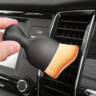 6-Piece Set Car Interior Soft Bristle Brush Set: Perfect for Dashboard, Gaps, Dust Removal, and Air Vent Cleaning (4 Brushes, 2 Cloths) Lightinthebox
