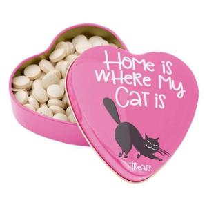Sanal Cat Heart Tin Home Is Where My Cat Is - Yeast Treats 60g