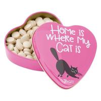 Sanal Cat Heart Tin Home Is Where My Cat Is - Yeast Treats 60g - thumbnail