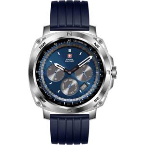 Swiss Military Dom 4 Smartwatch - 1.43" AMOLED Display Compatibile with iOS/Android- Blue