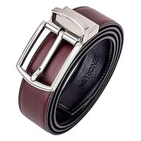 Men's Unisex Leather Belt Genuine Leather Cowhide Prong Buckle Plain Casual Cowboy Gift double-side Lightinthebox - thumbnail