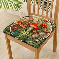 Mushroom Dining Chair Cover Stretch Chair Seat Slipcover Elastic Chair Protector For Dinning Party Hotel Wedding Soft Removable Washable 48x48cm19''x19'' Lightinthebox - thumbnail
