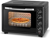 Black+Decker 55L Double Glass Multifunction Toaster Oven with Rotisserie for Toasting/ Baking/ Broiling, Black, TRO55RDG-B5