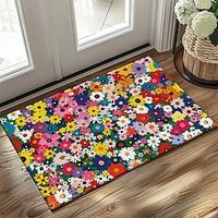 Dense Flowers Doormat Non-Slip Oil Proof Rug Indoor Outdoor Mat Bedroom Decor Bathroom Mat Entrance Rug Door Mat Lightinthebox