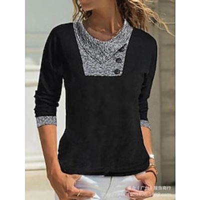 2021 summer women's top cross-border women's amazon europe and the united states new round neck long-sleeved t-shirt spot miniinthebox