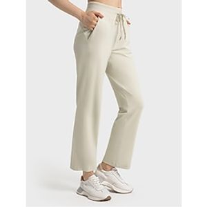 Women's Sweatpants Pants Trousers Full Length Active Casual Daily Outdoor Street Black Ivory 4 6 Fall Winter Lightinthebox