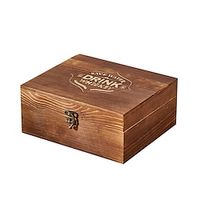 Valentine's Day for Him Wooden Whisky Glass Box Ice Tartar Packaging Box Gift Set Double Whisky StorageBox Lightinthebox - thumbnail
