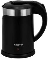 Krypton Double Layer Electric Kettle, 1.2L Cordless Kettle, Black, KNK6325