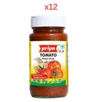 Priya Tomato Pickle In Oil 300G (Pack of 12)