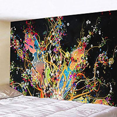 Psychedelic Abstract Wall Tapestry Art Decor Blanket Curtain Hanging Home Bedroom Living Room Decoration Polyester Hippie Lightinthebox