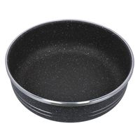 Royalford Round Baking Pan Rolling Edge Aluminum Roaster Pan - RF10095