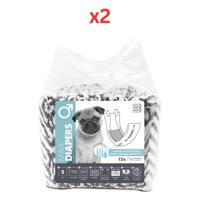 M-Pets Male Dog Diapers Small 12 Pack (Pack of 2)