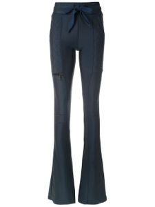 Andrea Bogosian drawstring bootcut trousers - Blue