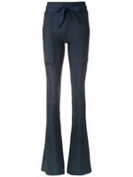 Andrea Bogosian drawstring bootcut trousers - Blue